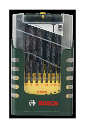 Bosch Professional 2607017153 Set 25 Punte Metallo Hss-R, 1-13 Mm