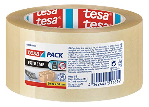 Tesa Pack Solid & Strong – Nastro Avvolgente Silenziosamente/Nastro Per La Chiusura Sicura Dei Pacchetti. Disponibile In: Trasparente E Marrone