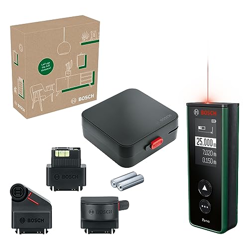 Bosch Home And Garden Distanziometro Laser Zamo 4A Gen. Con 3 Attacchi (Misurazione E Precisa Fino A 25 M, Batterie Ricaricabili Tramite Usb-C®, Con F