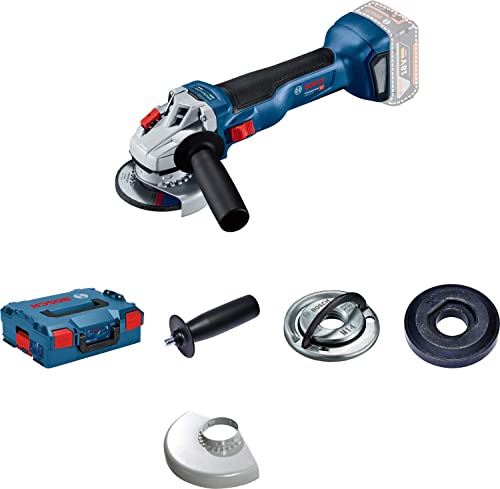 Bosch Professional 18V System Smerigliatrice Angolare A Batteria Gws 18V-10 (Diametro Mola 115Mm, Batterie E Caricabatteria Non Incl., In L-Boxx)