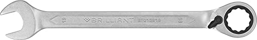 Brilliant Tools Bt013817 Chiave A Cricco, Reversibile, 17 Mm [Powered By Ks Tools]