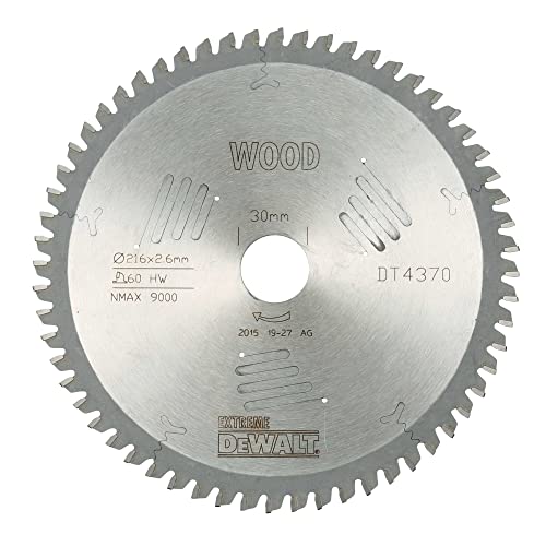 Dewalt, Dt4370, Qz, Hoja Para Sierra Circular Estacionaria 216X30Mm 60D