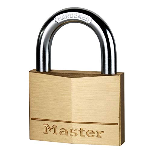 Master Lock 170Eurd Lucchetto Con Chiavi In Ottone, Oro, 9.8 X 7 X 1.9 Cm