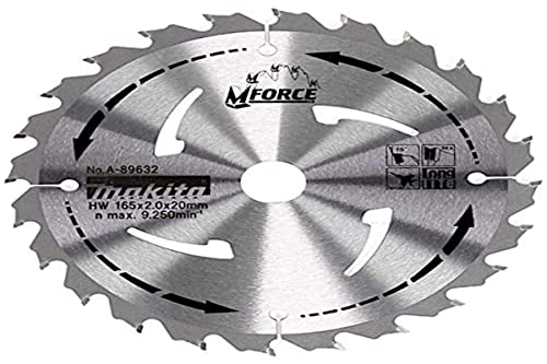 Makita A-89632 M-Force Hm Sägeblatt 165 Mm Mit 24 Zähnen