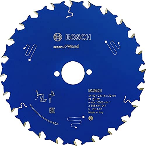 Bosch Home And Garden 2608644047 - Lama Per Sega Circolare Csb Expert Madera: 190X30X24D, Nero