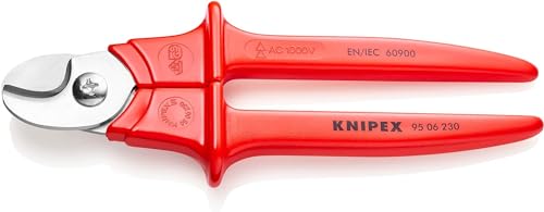 Knipex Cesoia Per Cavi Manici Rivestiti In Resina Termoplastica Isolati, Rivestiti In Resina Termoplastica, Collaudati Vde 230 Mm 95 06 230