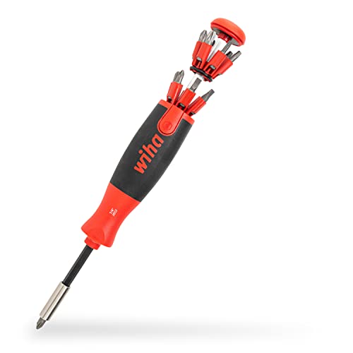 Wiha Destornillador Con Cargador Liftup 25 Magnético En Surtido Con 12 Bits, De 1/4" (38605)