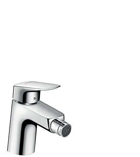 Hansgrohe Logis - Rubinetto Per Bidet Con Scarico A Tirante, Miscelatore Monocomando Per Bidet Con Altezza Bocca 70 Mm, Cromo