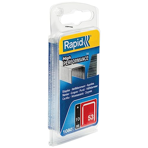 Rapid 40109504 No. 53 Graffe A Filo Fine 10 Mm, Acciaio
