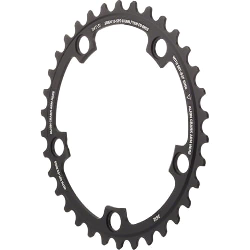 Sram, Corona Per Catena Bicicletta Red 2012, Grigio (Grau),34 Denti