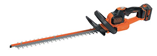Black+Decker Tagliasiepi A Batteria Litio, Lunghezza Lama 50 Cm, Impugnatura Ergonomica 18 V 4.0 Ah, Gtc18504Pc-Qw
