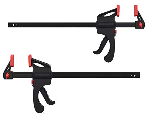 Kaheign F-Bar Morsetto Da Falegname, 2Pz Lavorazione Legno Strettoi Falegname 12Inch Clip Di Legno Falegname Strumento Grip Quick Release A Cricchetto