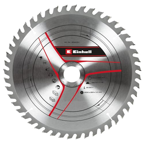 Kwb By Einhell - Lama Per Sega Hm (Ø 250 X 30 Mm, 48 Denti, Adatta Per Diverse Seghe Circolari Da Tavolo Einhell Per Seghe Troncatrici E Seghe Troncat