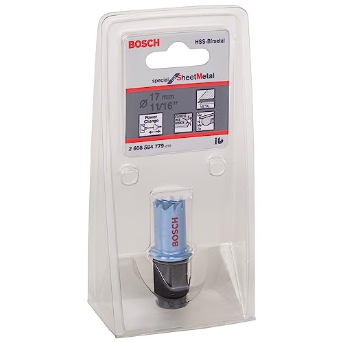Bosch Professional 1X Sega A Tazza Special For Sheet Metal (Per Lamiere Di Acciaio Inossidabile, Lamiere Di Acciaio, Ø 17 Mm, Accessori Per Foratrice)