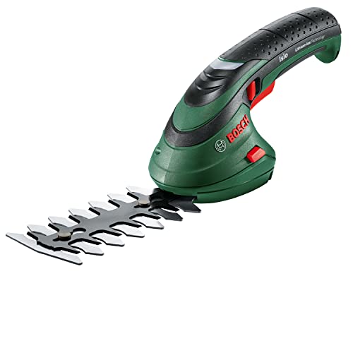 Bosch Home And Garden Set Forbici Rifilasiepi A Batteria Isio (3,6 V, Larghezza Lama: 8 Cm, Confezione In Custodia Morbida)