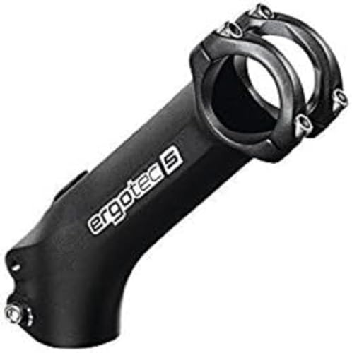 Ergotec 5 Al6061-T6 Attacco Manubrio High-Charisma 31.8, Aluminium, 45°, Colore Nero (Schwarz-Sand), Taglia 90Mm