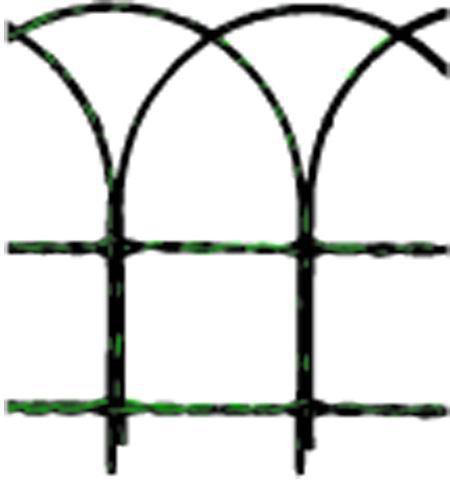 Cavallino 56506 Rete Ornamentale, Plastic, 25 Mt, 65 Cm, Verde