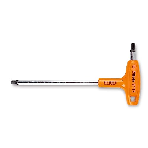 Beta 97Ttx 20 Chiavi Maschio Piegate Con Impugnatura Per Viti Con Impronta Torx Cromate, Tx20