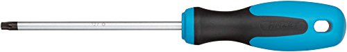 Hazet Cacciavite, Profilo Interno Torx, Larghezza Chiave: T 27, 1 Pezzi, Lama Mattverchromt, Punta Brunita, 810 T27