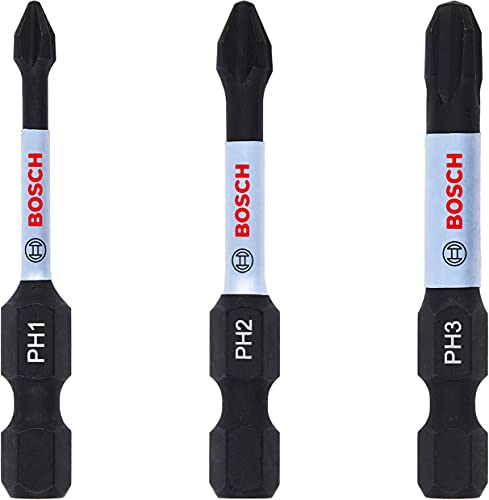 Bosch Professional Accessories Impact Control - 2 Punte Per Avvitatori T10 (25 Mm, Codolo Esagonale, Pick And Click, Accessori Per Avvitatore A Percus