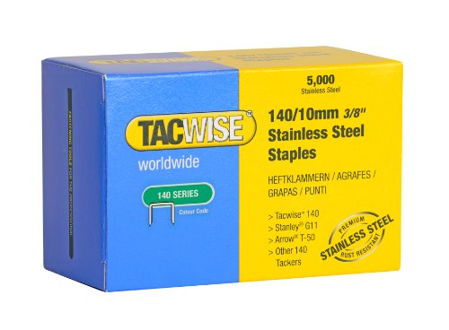 Tacwise 0477 Punti In Acciaio Inox Professionali, Tipo 140/10 Mm, 5000 Punti