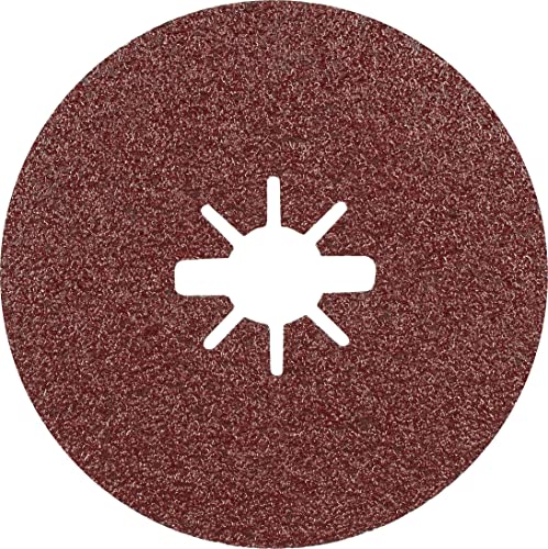 Bosch Accessories 5X Dischi Fibrati Expert R781 Prisma Ceramic X-Lock Per Acciaio, Lamiere Di Acciaio Inossidabile, Ø 125 Mm, Grana 60, Accessorio Sme