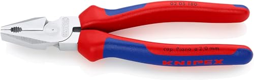 Knipex Pinza Universale Tipo Forte Cromata, Rivestiti In Materiale Bicomponente 180 Mm 02 05 180