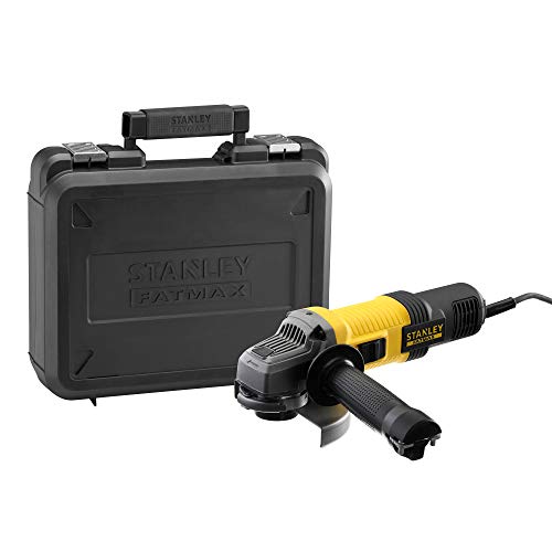 Stanley Fatmax Fmeg220K-Qs Smerigliatrice Elettrica A Filo Con Valigetta, 850 W