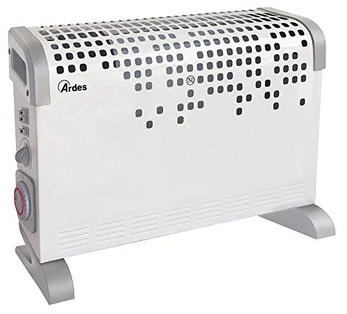 Ardes | Ar4C03T Termoconvettore Elettrico Turbine Time 1600/1800W, Stufa Elettrica Per Riscaldare Casa E Ufficio, Termoconvettore Con Timer 24H E Term