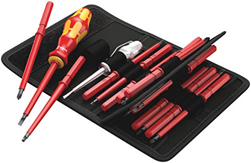 Wera 05003474001 Kraftform Kompakt Vde 16 Universal 1, Serie Giravite Isolato Con Lame Intercambiabili, 16 Pezzi