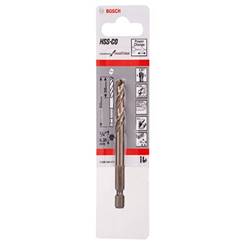 Bosch Accessories 2 608 584 677 – Punta Centraggio Hss-Co – 80 (Pack Di 1)