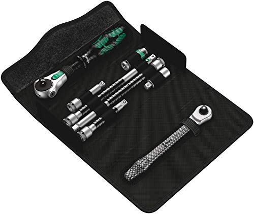 Wera, Kraftform Kompakt Zyklop Ms1 Metal/Speed 1/4", 8 Pezzi