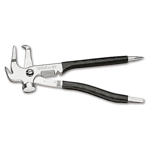Beta - 989 - Pinza Per Gommisti Per La Rimozione Dei Piombi Per Equilibratura Ruote E Pesi Bilanciatura Gomme, Manico Antiscivolo, 250 Mm