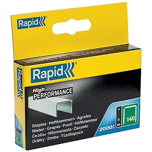 Rapid 11908131 No. 140 Graffe A Filo Piatto 8 Mm, Acciaio