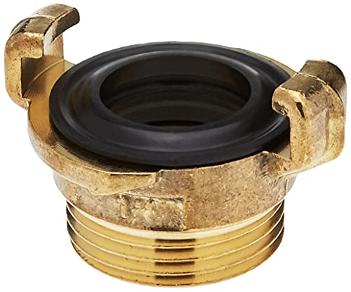 Gardena Pezzo Filettato In Ottone A Innesto Rapido Con Filettatura Esterna: Raccordo Per Tubo Flessibile Con Filettatura 33,3 Mm (G 1 Pollice) Ad Es.