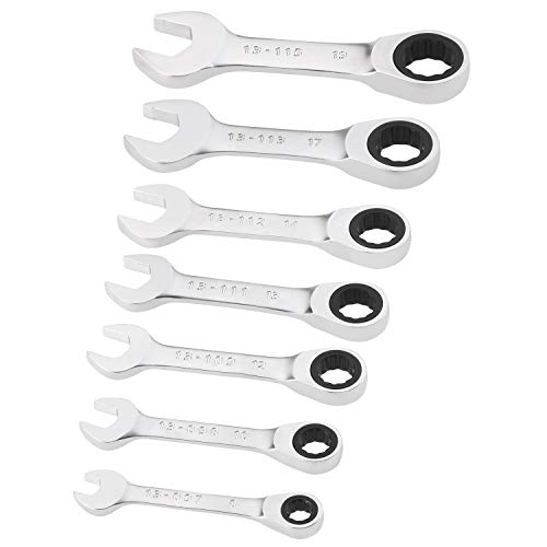Stanley Fatmax Set 7 Chiavi Combinate A Cricchetto Corte
