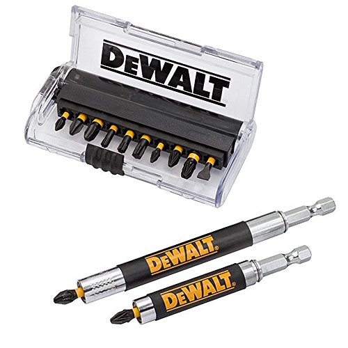 Dewalt Set 12 Pezzi Inserti Impact Torsion E 2 Adattatori Magnetici Dt70512T