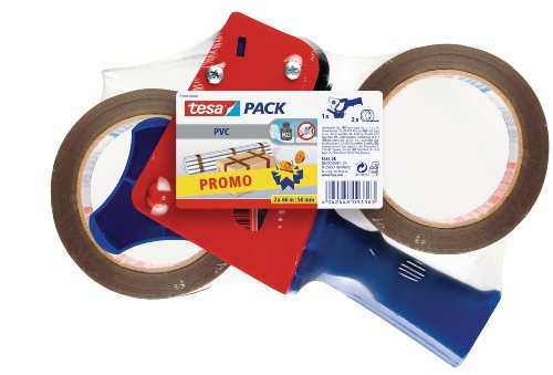Tesa Pack Pvc Brown 2 X 66M:50Mm + Dispenser