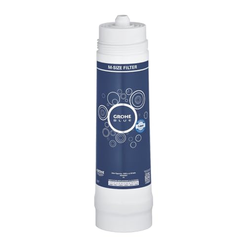 Grohe Filtro A 5 Fasi, Filtro Di Ricambio Per Sistemi Grohe Blue, Per Esaltare Il Gusto Dell’Acqua, Ridurne Il Residuo Fisso E Il Calcare, Taglia M Ca