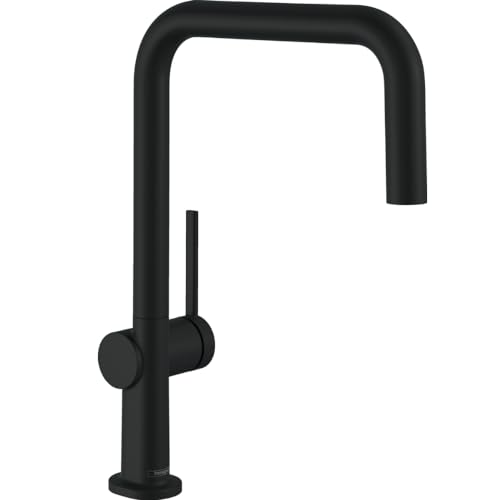 Hansgrohe Talis M54 Miscelatore Cucina Monocomando U 220, 1 Getto, Nero Opaco, 72806670