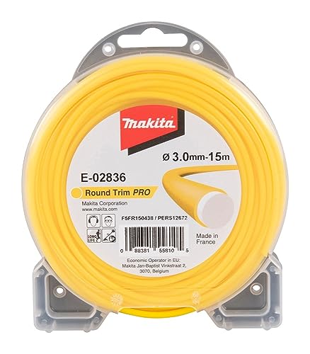 Makita E-02836 - Filo Per Falciatura, Rotondo, 3,0 Mm X 15 M