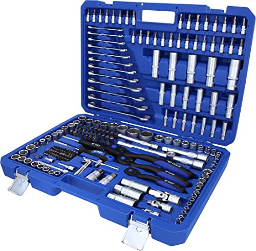 Brilliant Tools Bt023216 Serie Di Chiavi A Bussola, 216 Pz, 1/4", 3/8", 1/2" [Powered By Ks Tools]