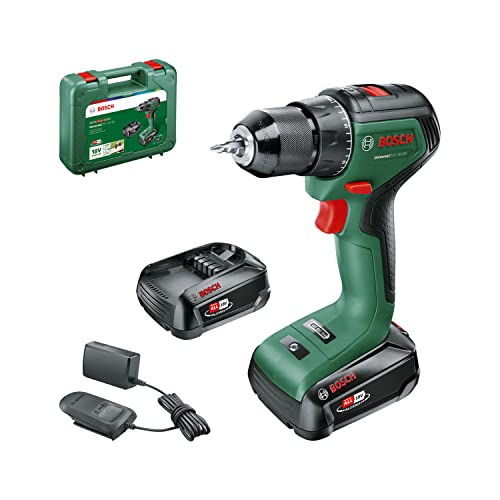 Bosch Home And Garden Trapano Avvitatore A Batteria Universaldrill 18V-60 (2 Batterie Da 2,0 Ah, Sistema 18 Volt, In Valigetta)