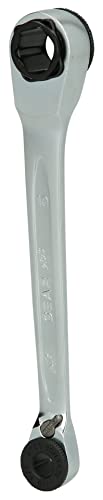 Ks Tools 503.4678 Chiave A Cricco Poligonale Corta P.Inserti Reversibile Gear,8X10Mm