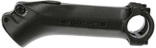 Ergotec Ahead-Vorbauten-Vorbau Charisma 25.4 / Aluminium Al6061-T6, 45°, Manubrio Unisex Adulto, Nero, 110Mm