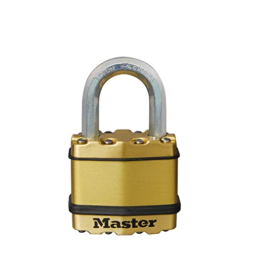 Master Lock Lucchetto Ad Alta Sicurezza [Chiave] [Acciaio Laminato E Rivestimento Protettivo] [Esterno] M1Beurd - Ideale Per Portali, Garage, Sconto