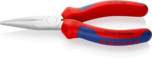 Knipex Pinza Per Meccanica - A Becchi Lunghi Cromata, Rivestiti In Materiale Bicomponente 140 Mm 30 15 140