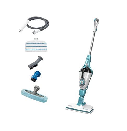 Black+Decker Fsmh1321-Qs Scopa A Vapore Lavapavimenti Steam Mop 7In1, Testa Pivotante Adatta A Tutte Le Superfici, Con Tecnologia Autoselect Per La Re