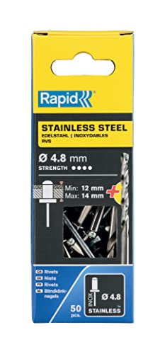 Rapid 5000397 Rivetti Acciaio Inox Ø4,8X18 Mm