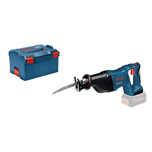 Bosch Professional 18V System Sega Universale A Batteria Gsa 18 V-Li (Incl. 2 Lame (Legno/Metallo), Batterie E Caricabatterie Non Incl., In L-Boxx 238